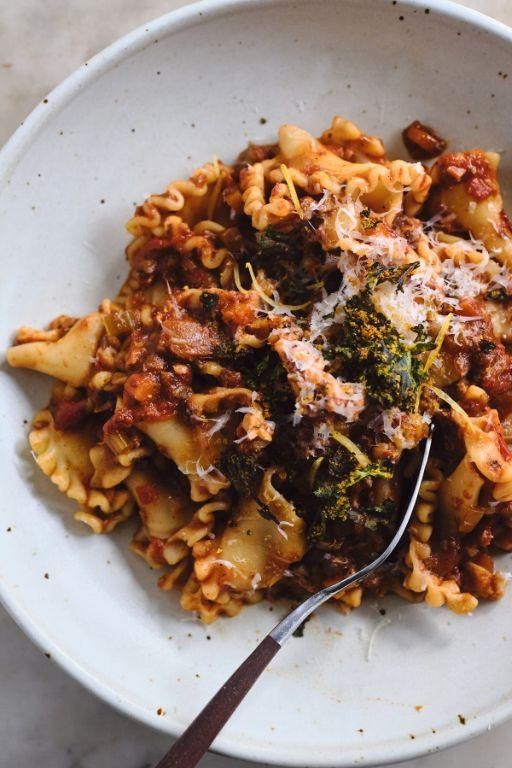 Tomato and Mushroom Ragu