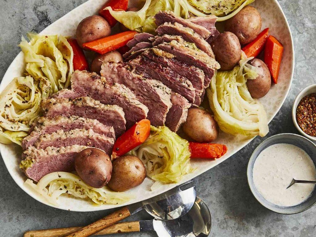 Traditional Irish Corned Beef and Cabbage