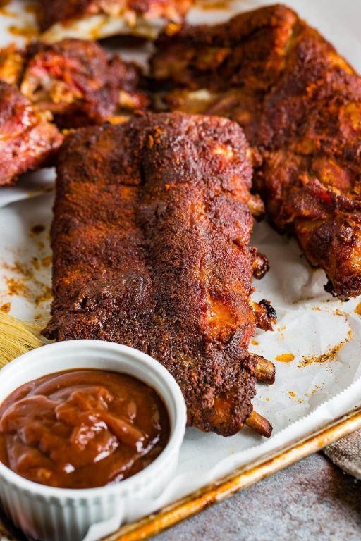 Traeger Smoked Ribs with Brown Sugar Dry Rub