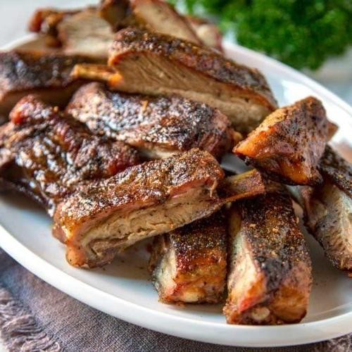 Traeger Smoked Ribs with Memphis Dry Rub