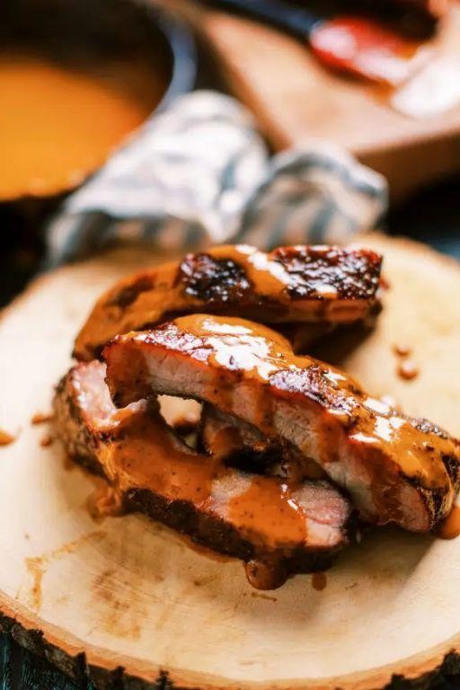 Traeger Smoked Ribs with Spicy Mango Habanero Glaze