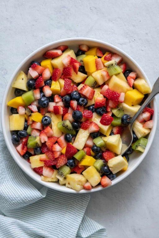 Tropical Easter Fruit Salad with Coconut and Mango