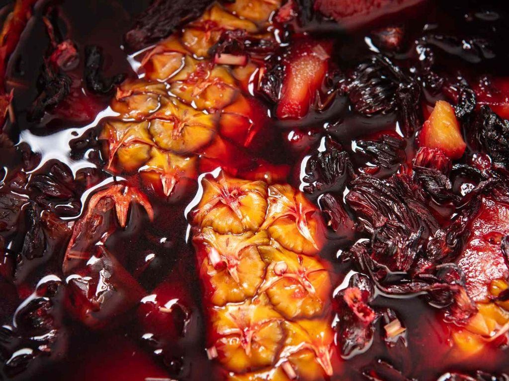 Tropical Hibiscus Tea with Pineapple