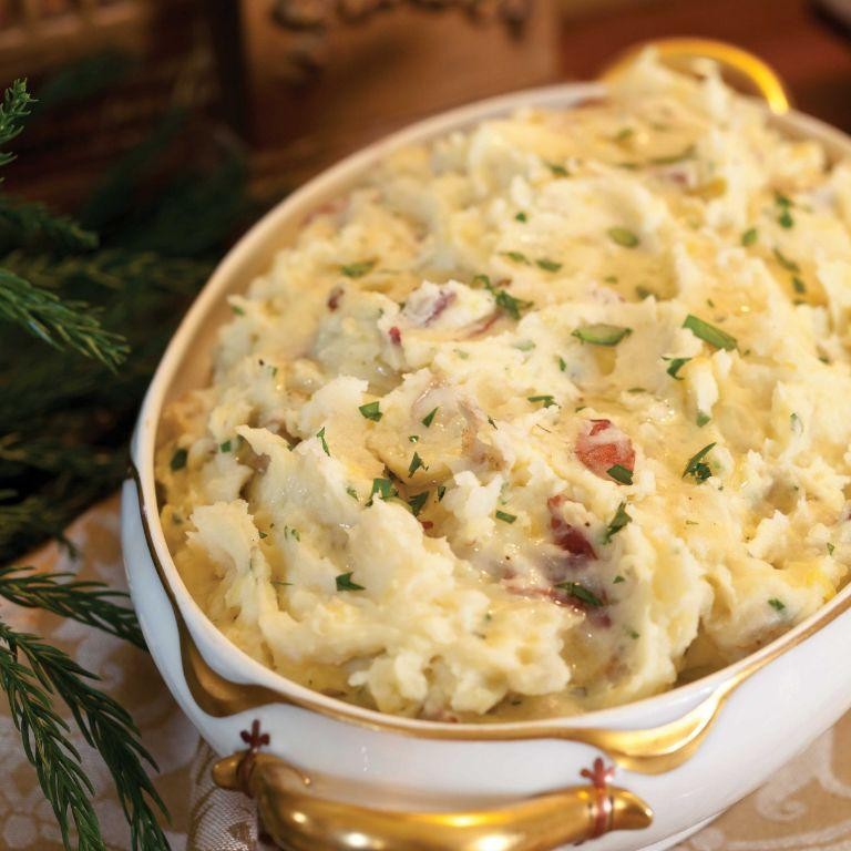 Truffle Oil Mashed Potatoes with Parmesan