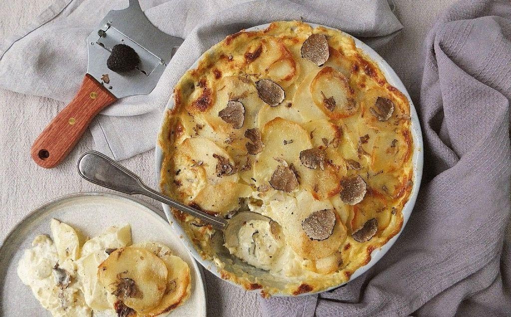 Truffle Oil Potato Dauphinois for a Luxurious Touch