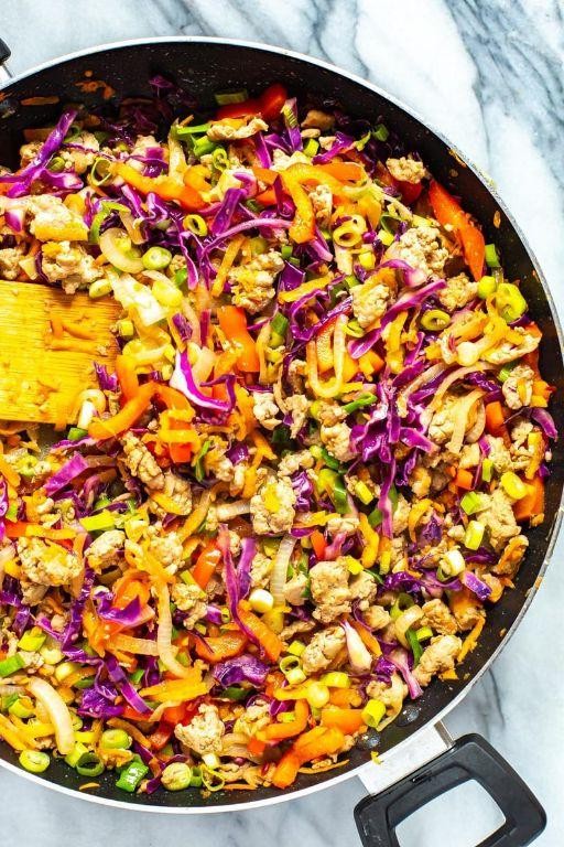 Turkey and Cabbage Stir-Fry