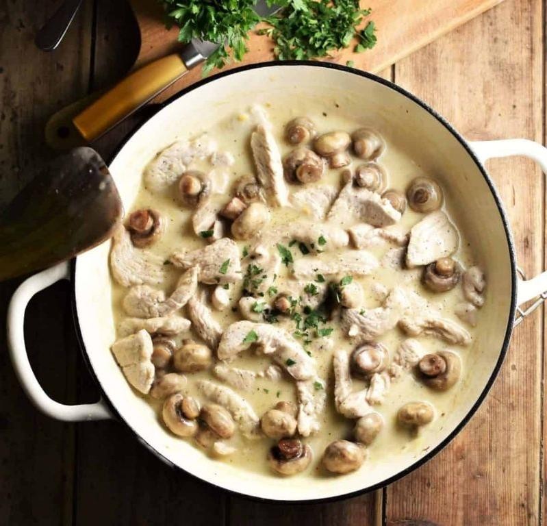 Turkey and Mushroom Stroganoff
