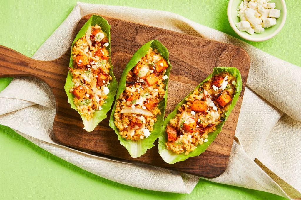 Turkey and Sweet Potato Lettuce Wraps