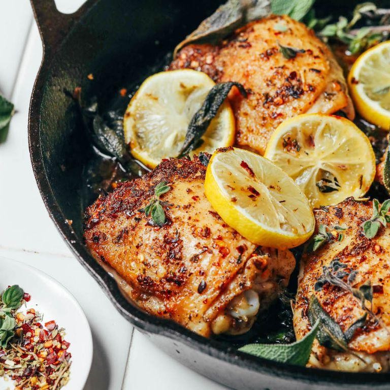 Tuscan Herb Roasted Chicken Thighs