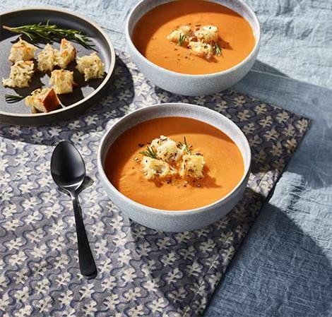 Tuscan White Bean and Tomato Vita Mix Soup
