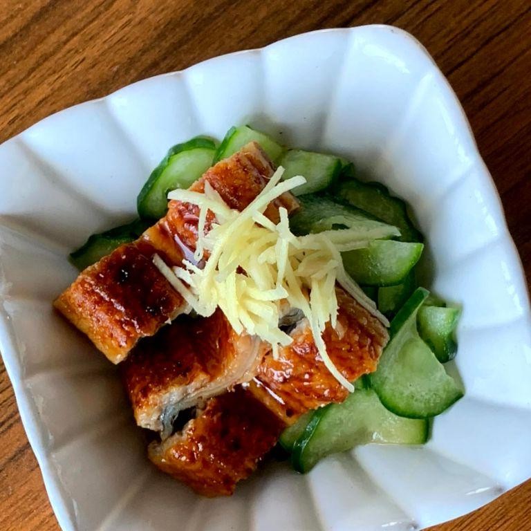 Unagi Bento with Grilled Eel and Cucumber Salad