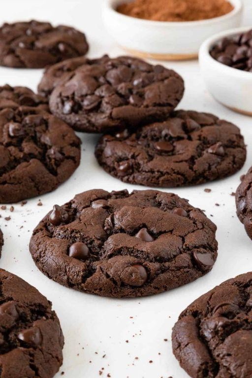 Vegan Double Chocolate Cookies
