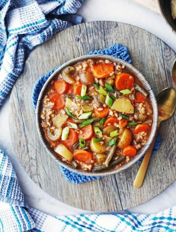 Vegetable and Brown Rice Soup
