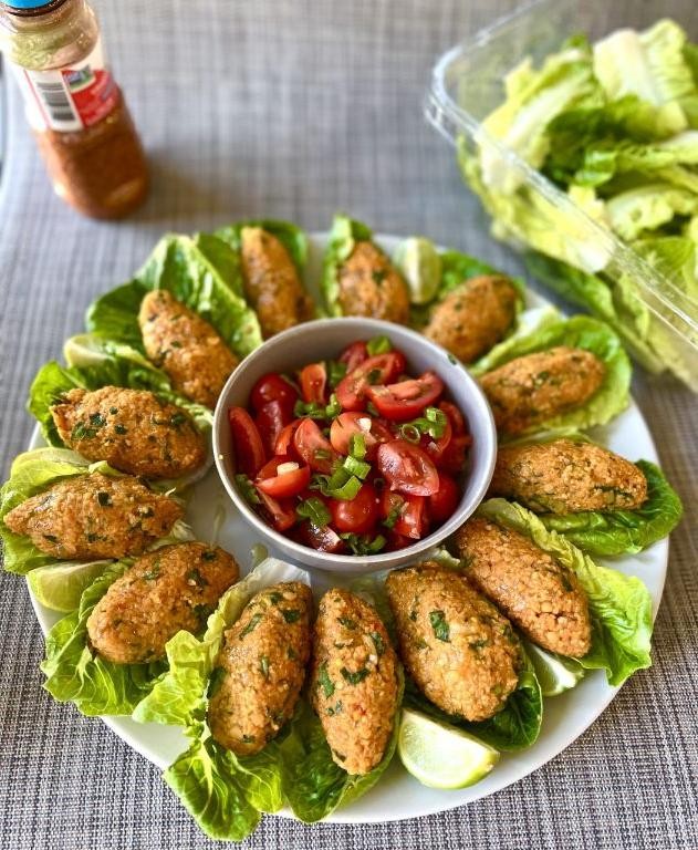 Vegetarian Lentil and Bulgur Kibbeh