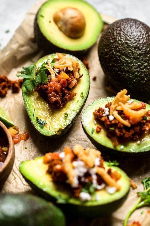 Vegetarian Taco Stuffed Avocados