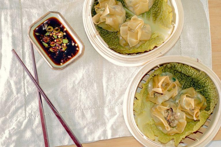 Vegetarian Xiu Mai with Tofu and Carrots