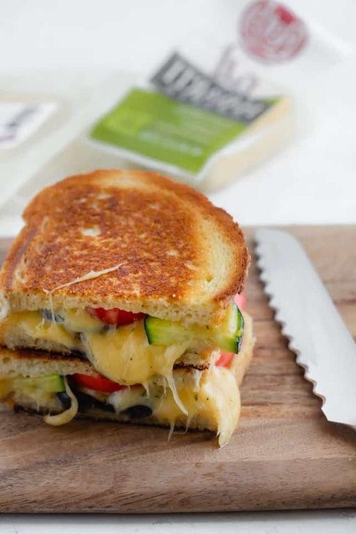 Veggie Packed Grilled Cheese Sandwich