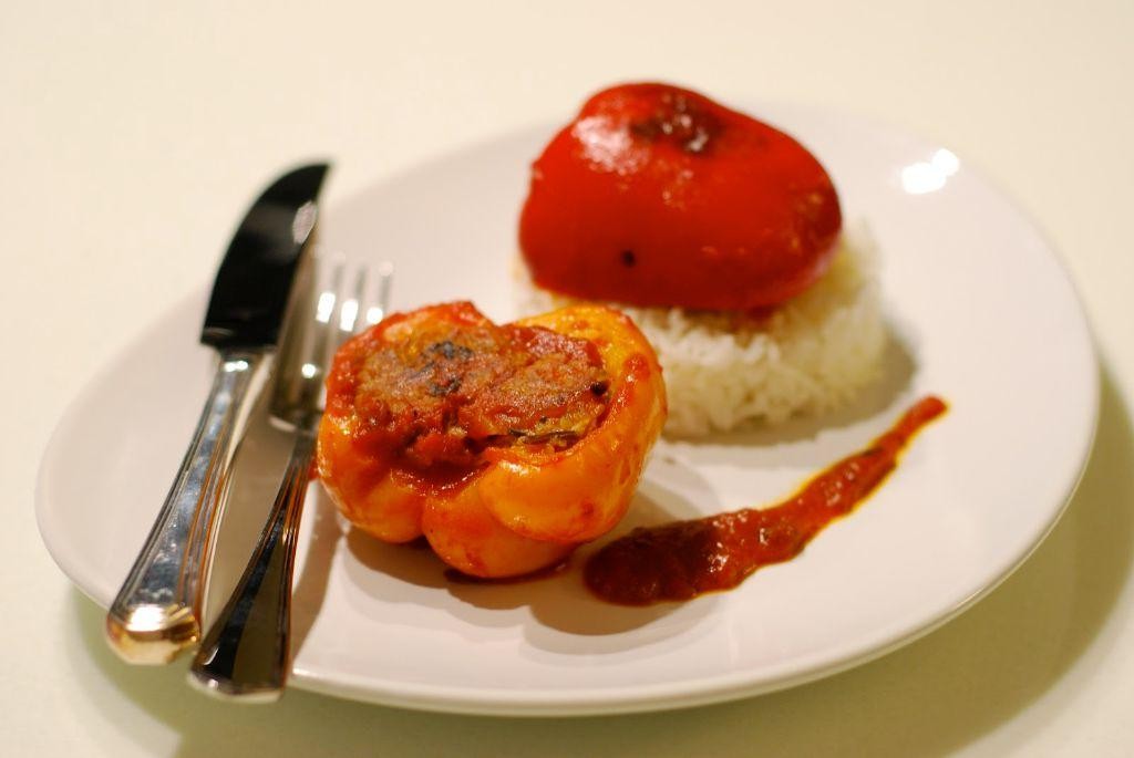 Vietnamese Beef Stuffed Bell Peppers