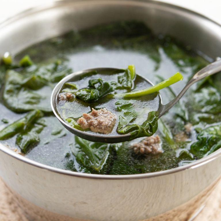 Vietnamese Beef and Water Spinach Soup