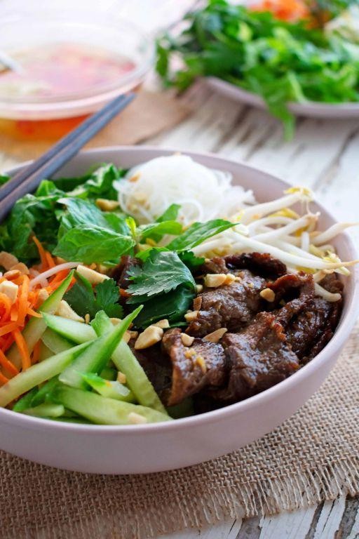 Vietnamese Ground Beef Noodle Bowl