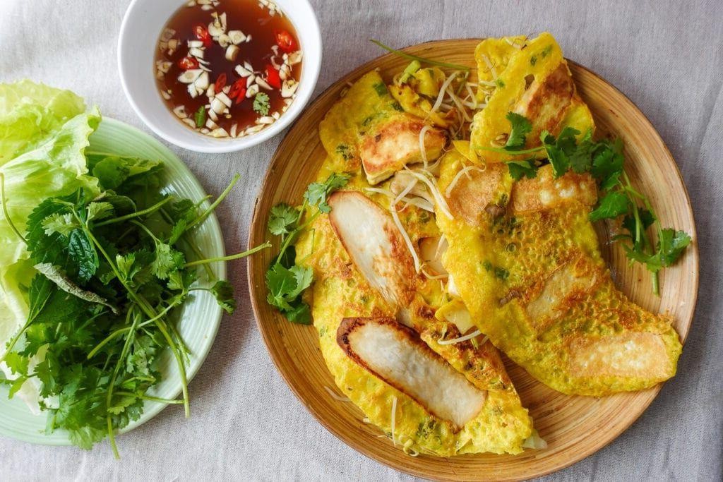 Vietnamese Tofu Pancakes (Bánh Xèo Chay)