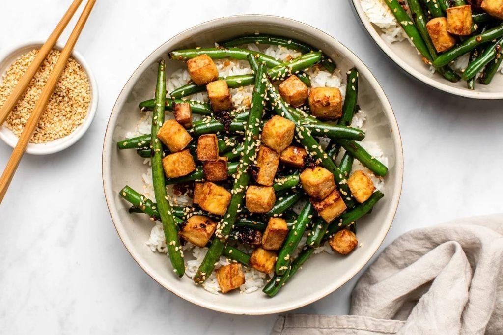 Vietnamese Tofu and Green Bean Stir-Fry