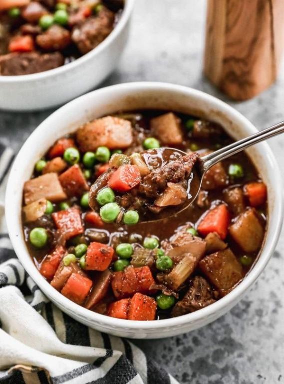WW Crock Pot Beef Stew with Vegetables
