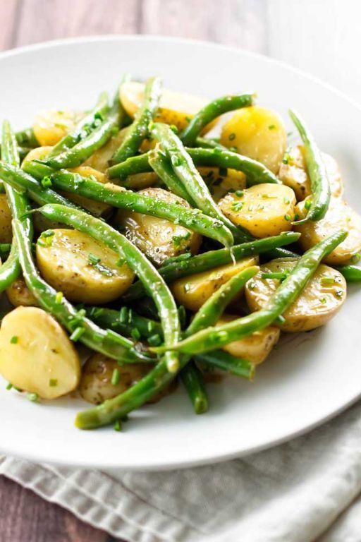 Warm Green Bean and Potato Salad with Mustard Dressing