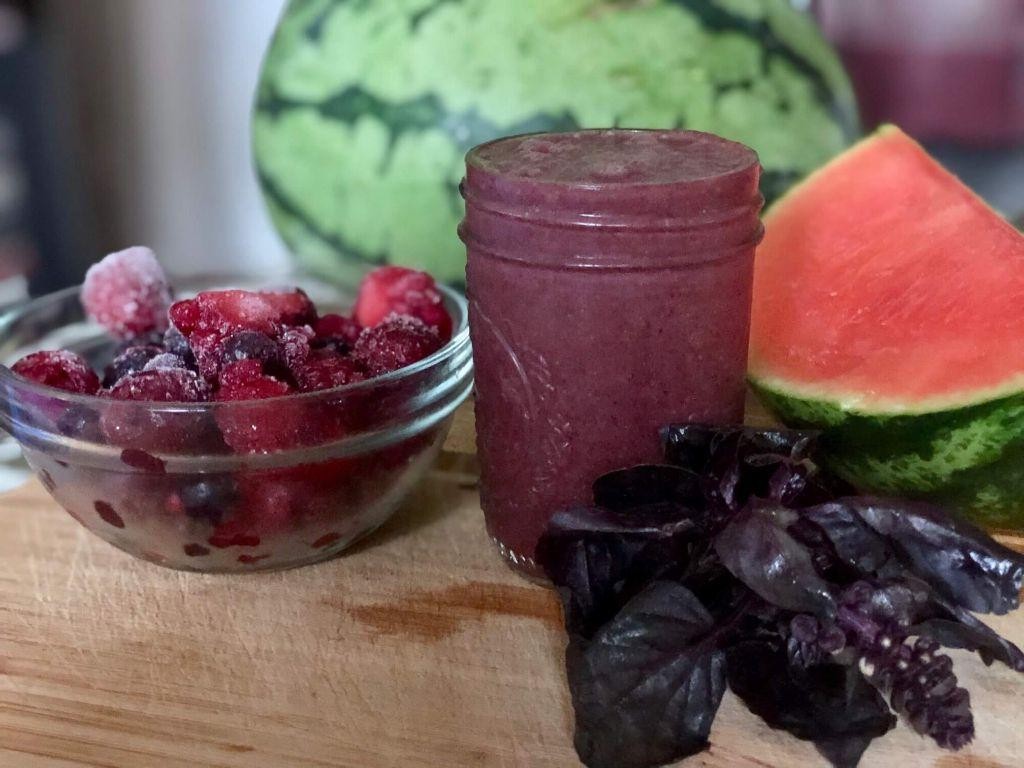 Watermelon Basil Anti Inflammatory Smoothie