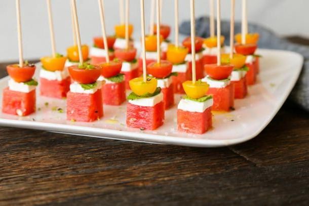 Watermelon and Feta Cheese Bites