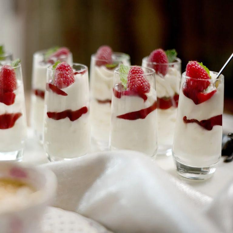 White Chocolate Raspberry Shots