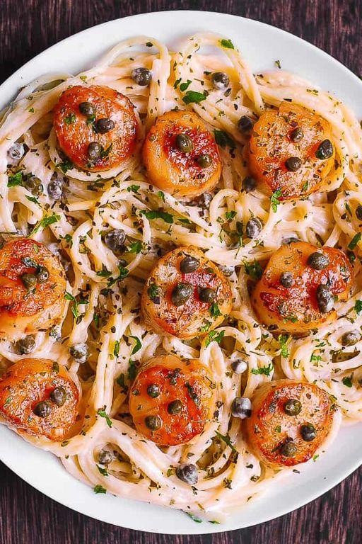 White Wine Scallop Spaghetti