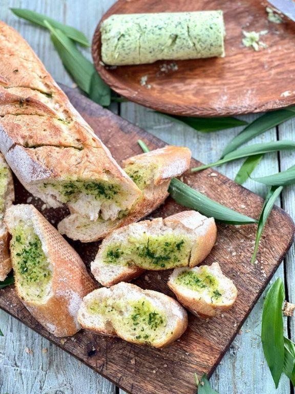 Wild Garlic Bread with Sea Salt