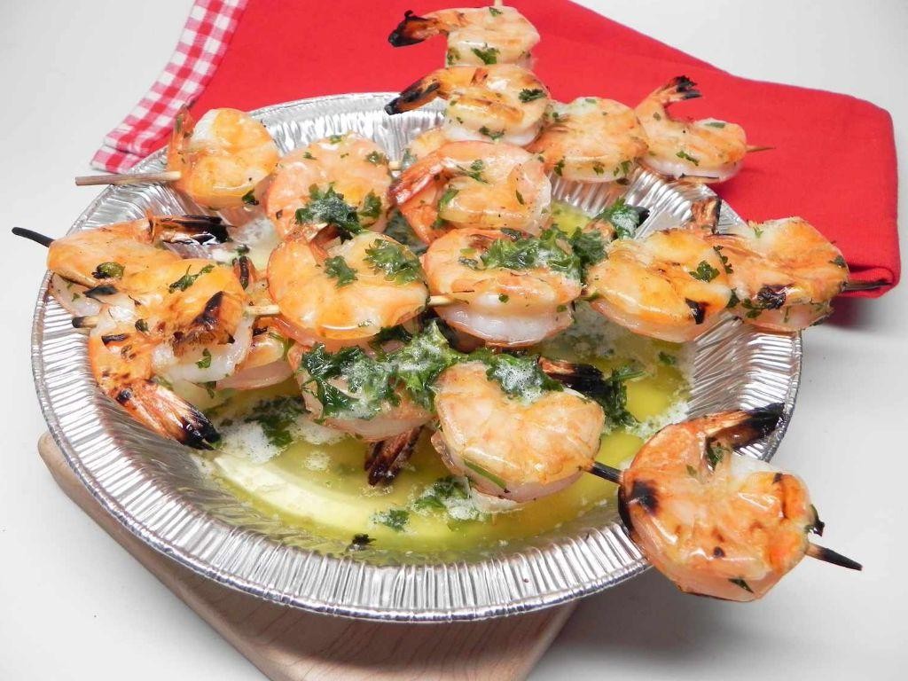Wild Garlic Butter Grilled Shrimp