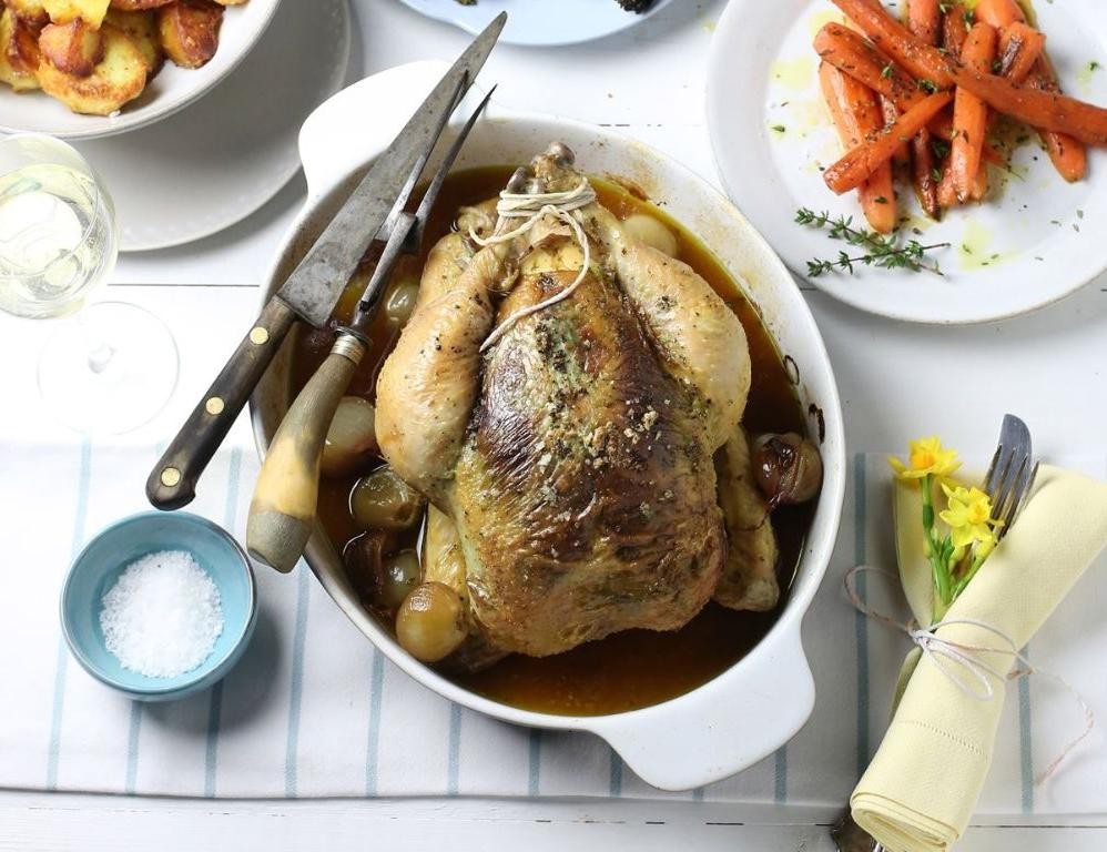Wild Garlic Butter Roasted Chicken