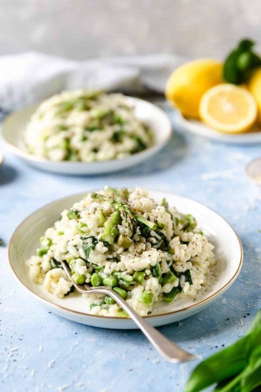 Wild Garlic Risotto with Lemon Zest
