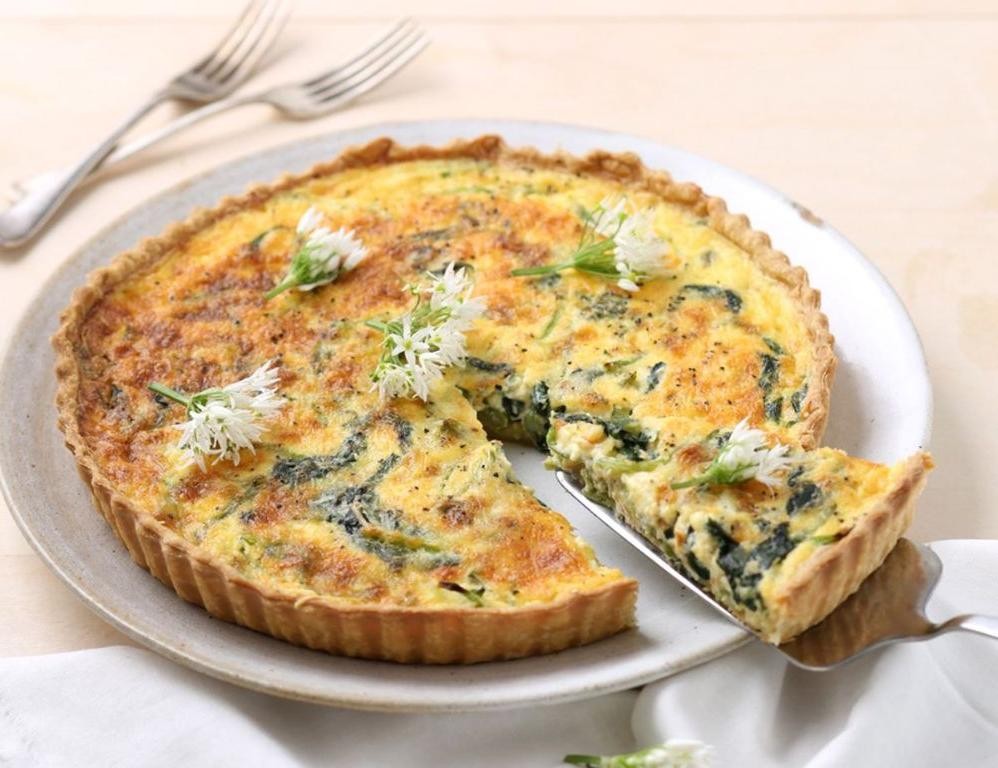Wild Garlic and Asparagus Quiche