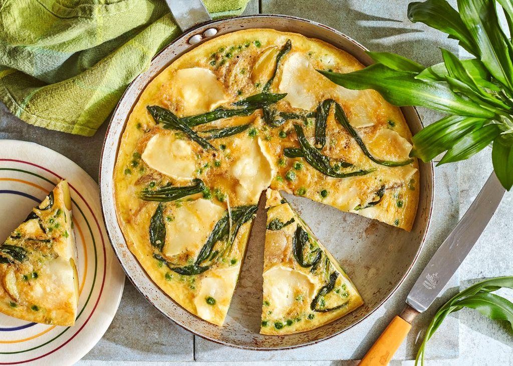 Wild Garlic and Potato Frittata