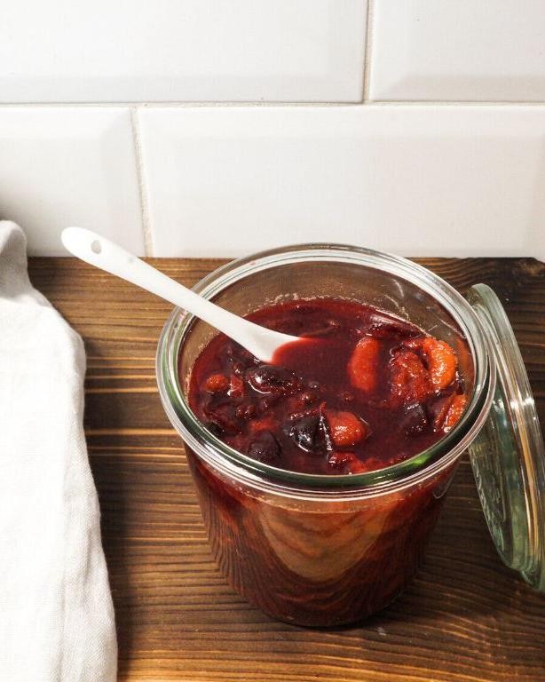 Wild Plum and Cardamom Compote