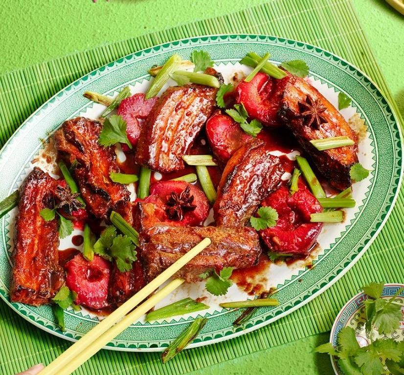 Wild Plum and Pork Belly Stir-Fry