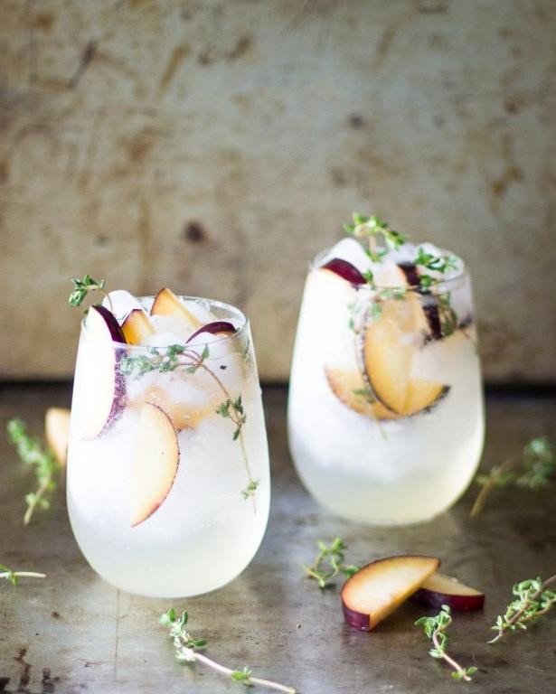 Wild Plum and Thyme Cocktail