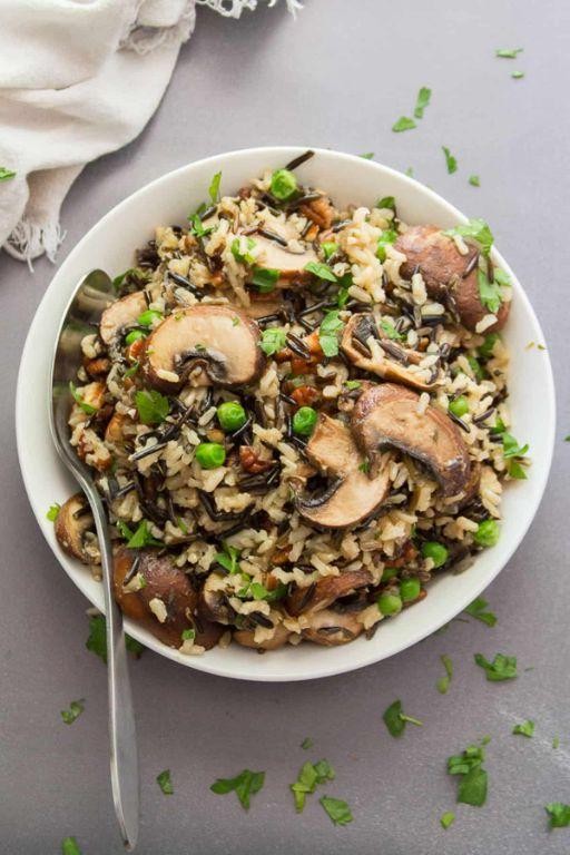 Wild Rice Pilaf with Dried Porcini and Herbs