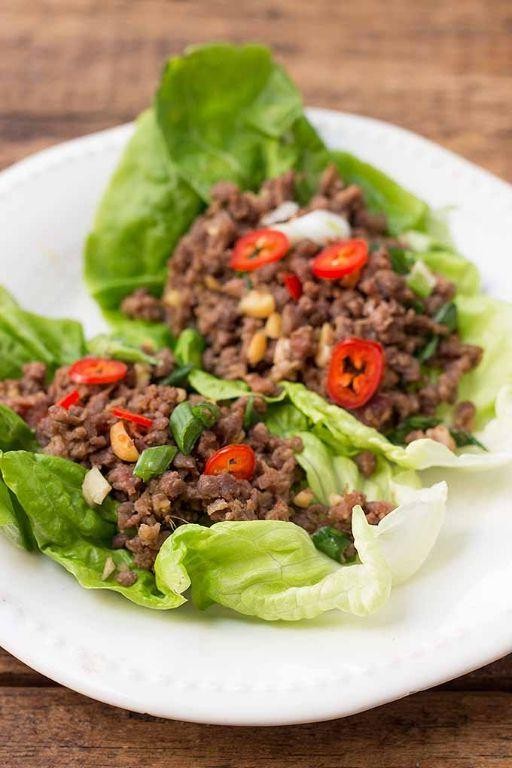 Zesty AIP Ground Beef Lettuce Wraps