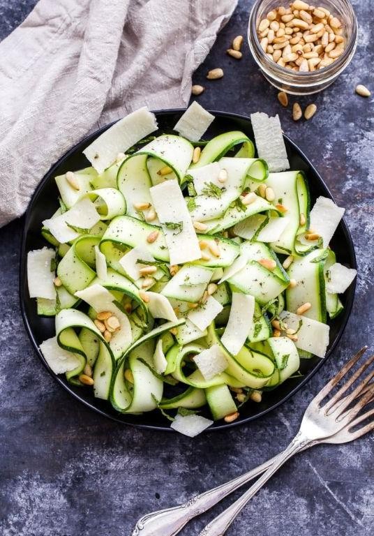 Zucchini Ribbon Salad with Parmesan