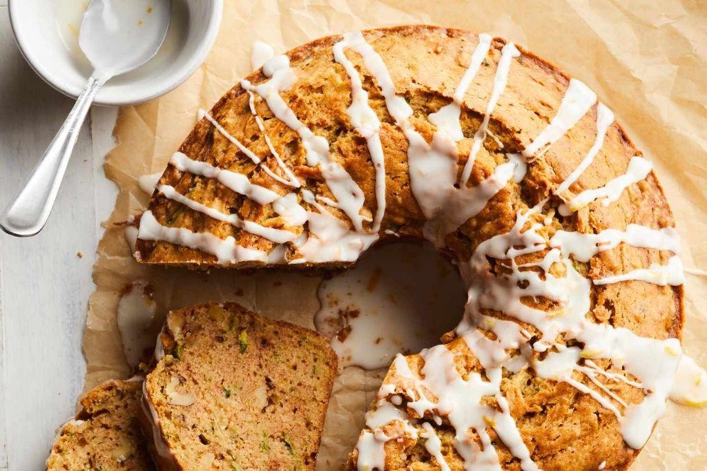 Zucchini Spice Cake with Lemon Drizzle