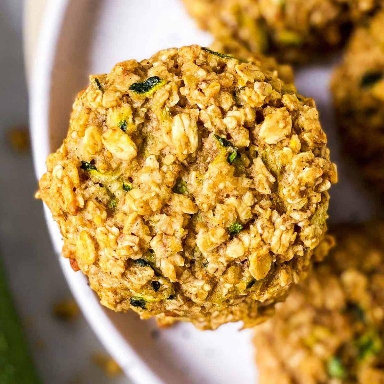 Zucchini Walnut Breakfast Cookies
