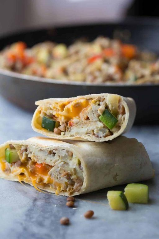 Zucchini and Egg Breakfast Burrito