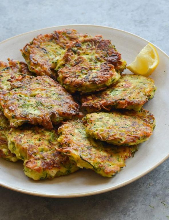Zucchini and Egg Fritters with Dill