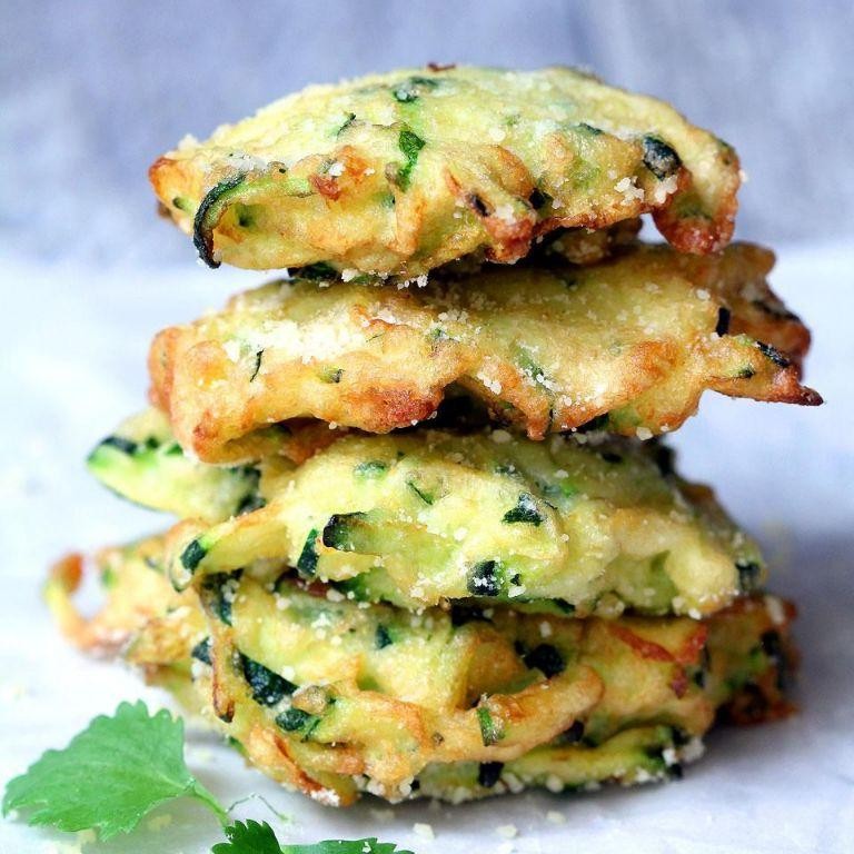 Zucchini and cheese fritters